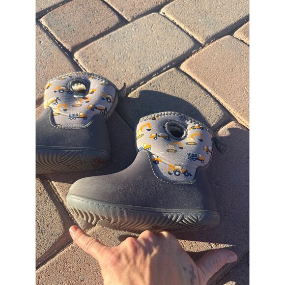 JAN & JUL Waterproof Boots Size Kids Gray Construction Boot - Picture 8 of 9